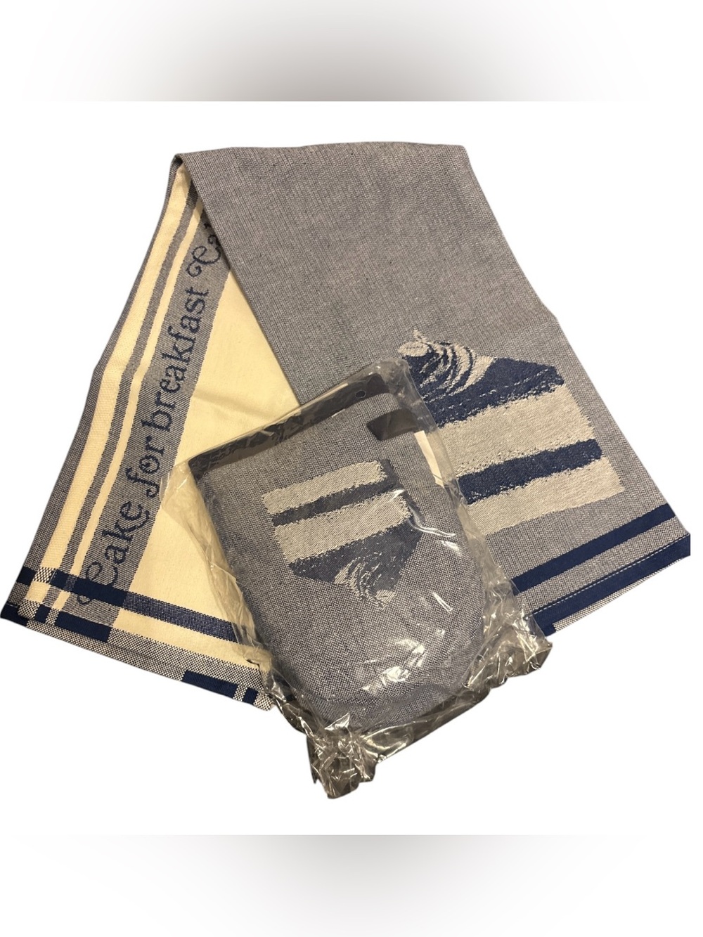 Anthropologie Kitchen Towel and Oven Mittens